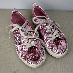 Pink Sequin Sneakers